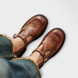Eike | Klassische T-Riemchen-Lederschuhe