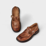 Eike | Klassische T-Riemchen-Lederschuhe