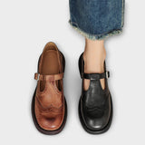 Eike | Klassische T-Riemchen-Lederschuhe